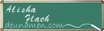 Alisha Flach Visitenkarte